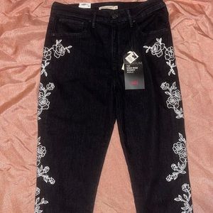 Levi’s 721 High Rise Skinny Embroidered Jeans